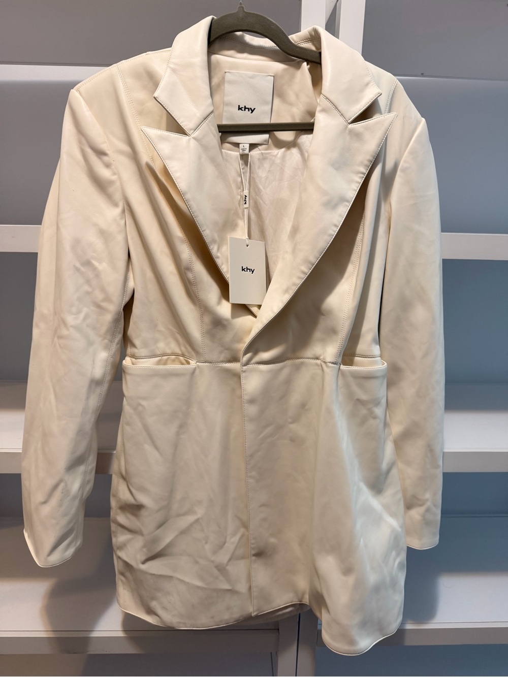 khy Cream Mini Dress Blazer